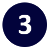 image showing number three in a blue circle