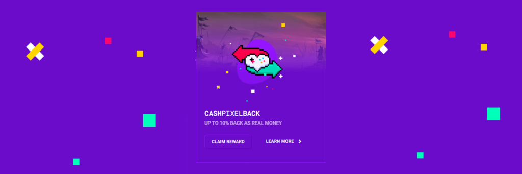 Image showing Pixel.bet website cashpixelback promotion.