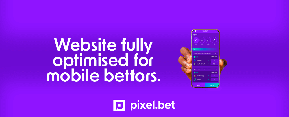 Image showing banner of Pixel.bet mobile version.