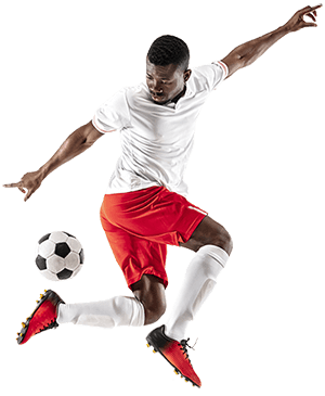 Image showing footballer playing with football.