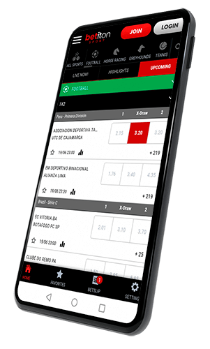 Image showing Betitoton review online sportsbook on a mobile device for mobile app