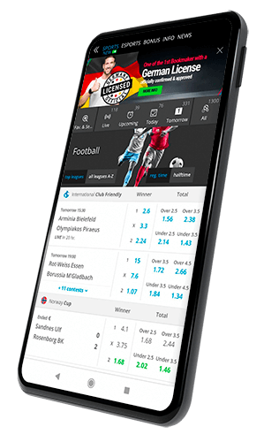 image showing NEO.bet mobile online sportbook on a mobile device 