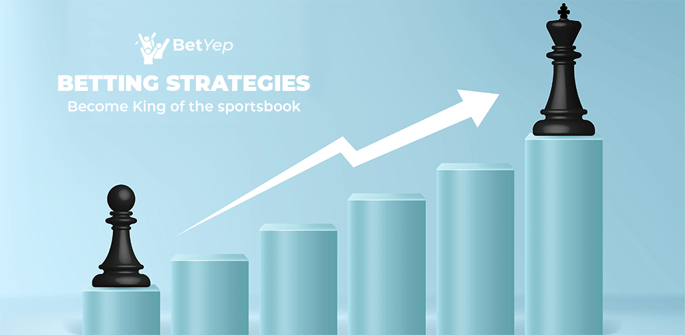 Image of two chess pawns and and arrow pointing up for using Betting Strategies