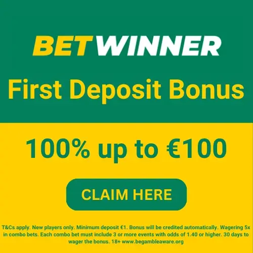 Betwinner welcome bonus