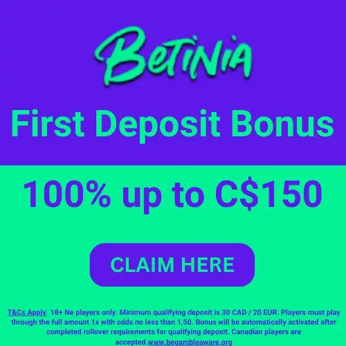 Betinia bonus banner