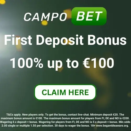 Campobet first deposit bonus banner