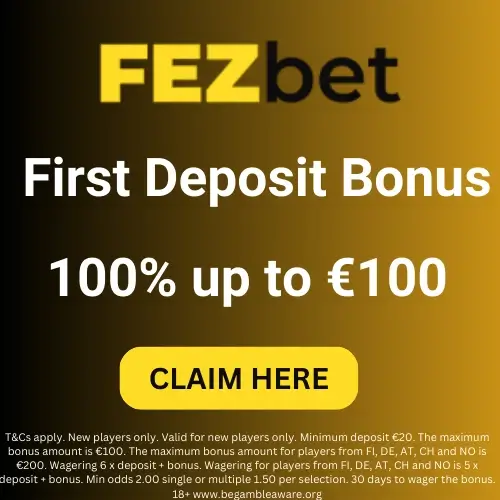 Fezbet welcome offer banner