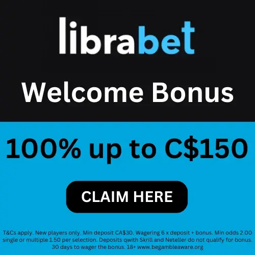 Librabet welcome bonus banner