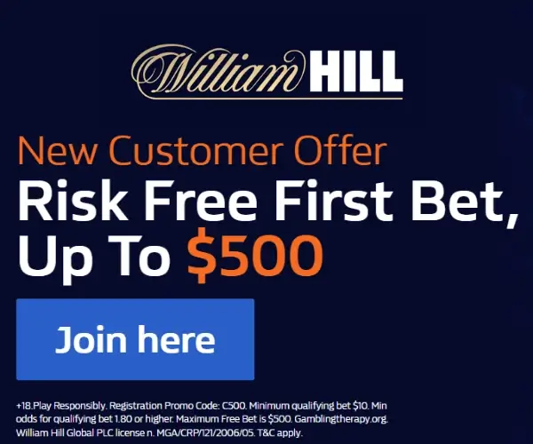 William Hill canada welcome bonus banner