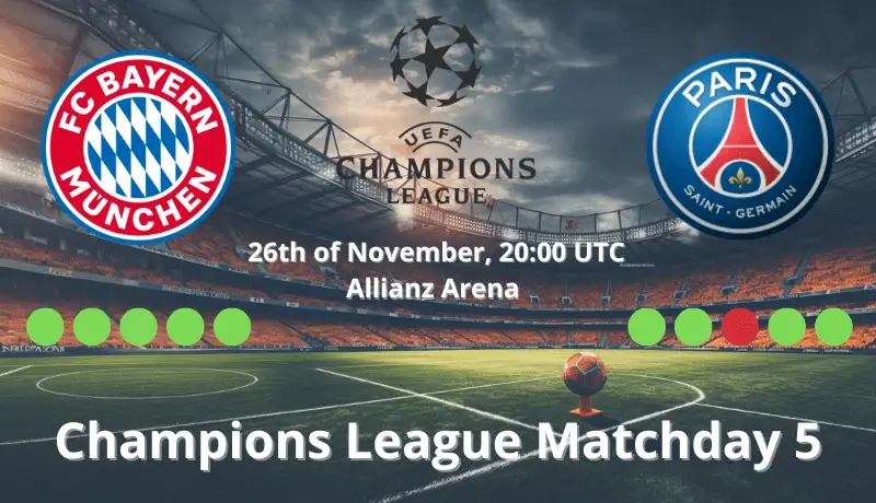 Bayern Munich vs Paris Saint-Germain Champions League